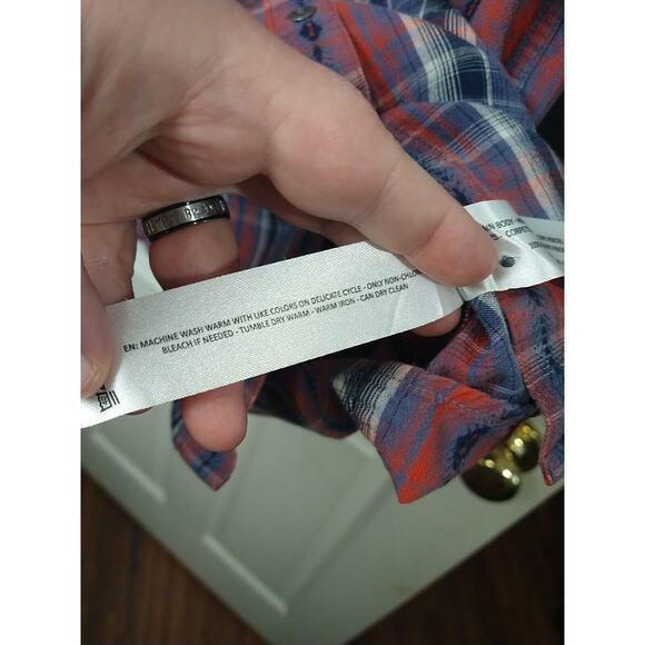 Ariat Real Billie Woman's L Long Sleeve Western Collared Button Shirt - Picture 8 of 9